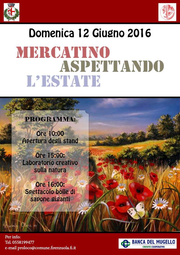 12 GIUGNO MERCATINO ASPETTANDO L'ESTATE