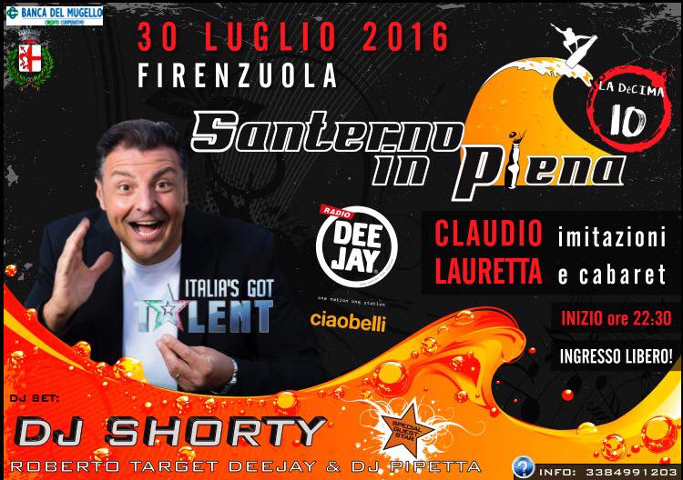 30.07 SANTERNO IN PIENA !! Festa al Fiume !