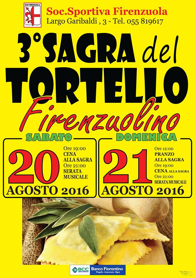 20/21 agosto SAGRA DEL TORTELLO FIRENZUOLINO