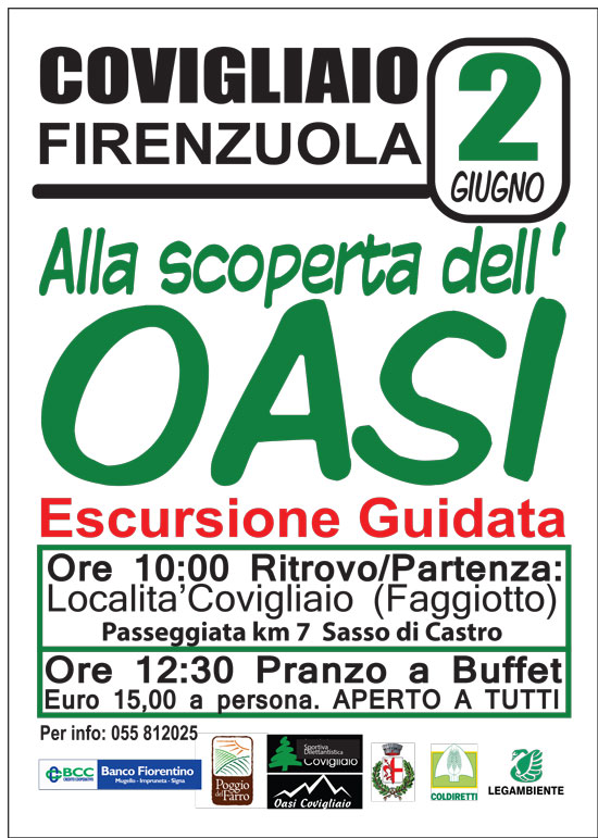 2 GIUGNO ALLA SCOPERTA DELL'OASI