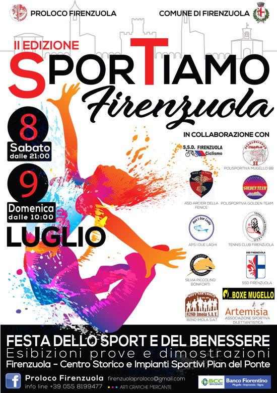 8-9 LUGLIO SPORTIAMO 2017 Festa dello Sport 